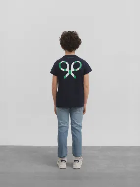 Camiseta kids raqueta trasera silbon betis azul marino