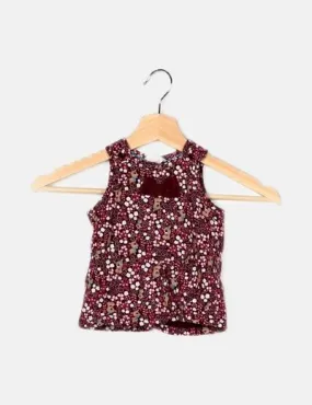 H&M Vestido morado estampado variado
